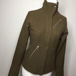 Nau 100% Merino Wool Jacket, Olive Green, Sz XS